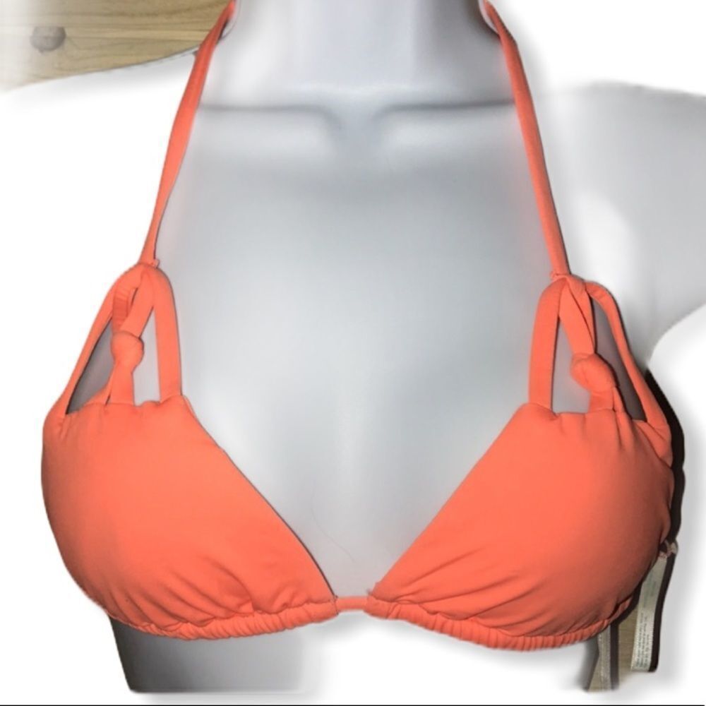 Bettinis Triangle Bikini Top With Fringe nwt
